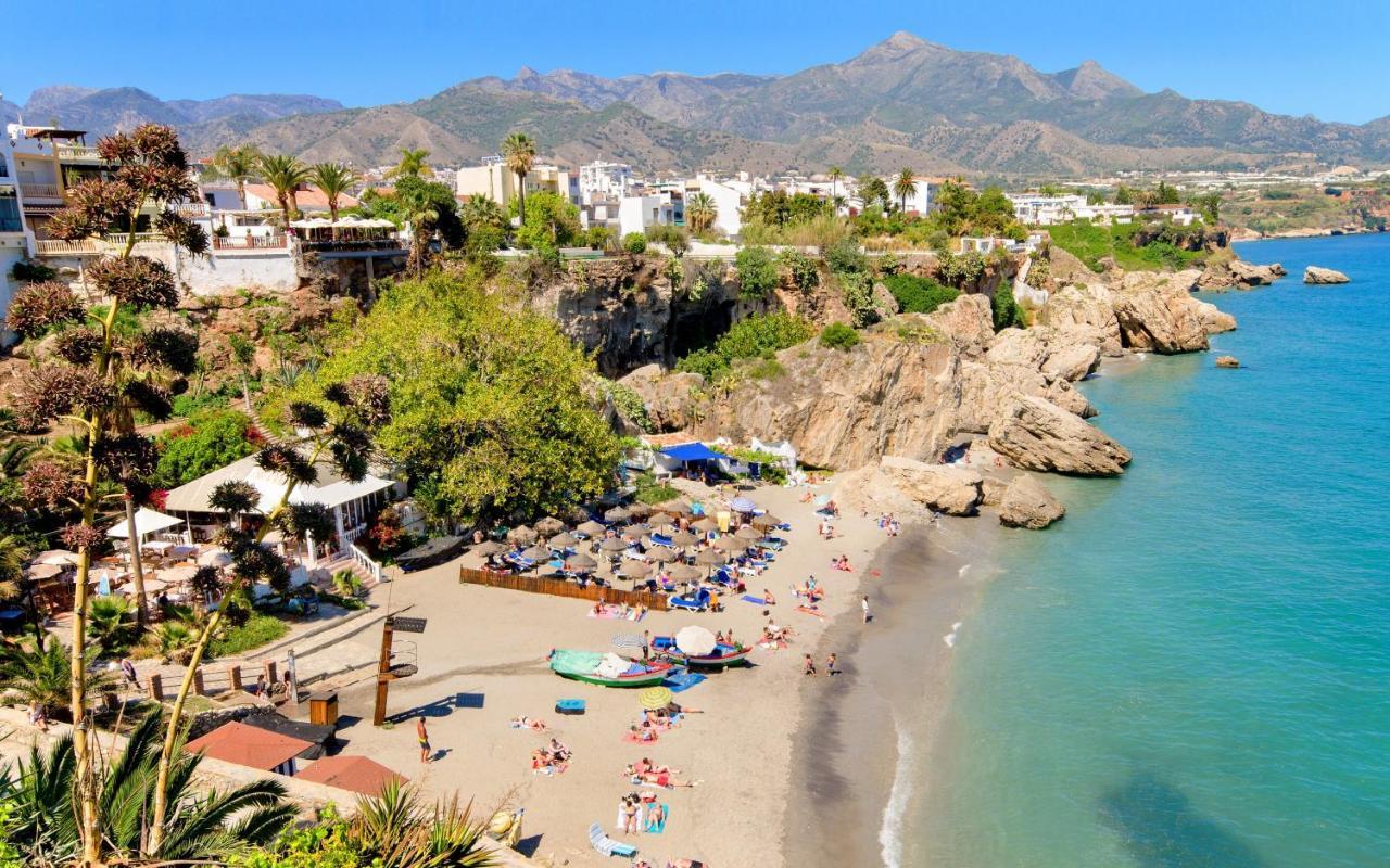 Precioso apartamento 1 dormitorio con vistas mar frontal Torrox Exterior foto