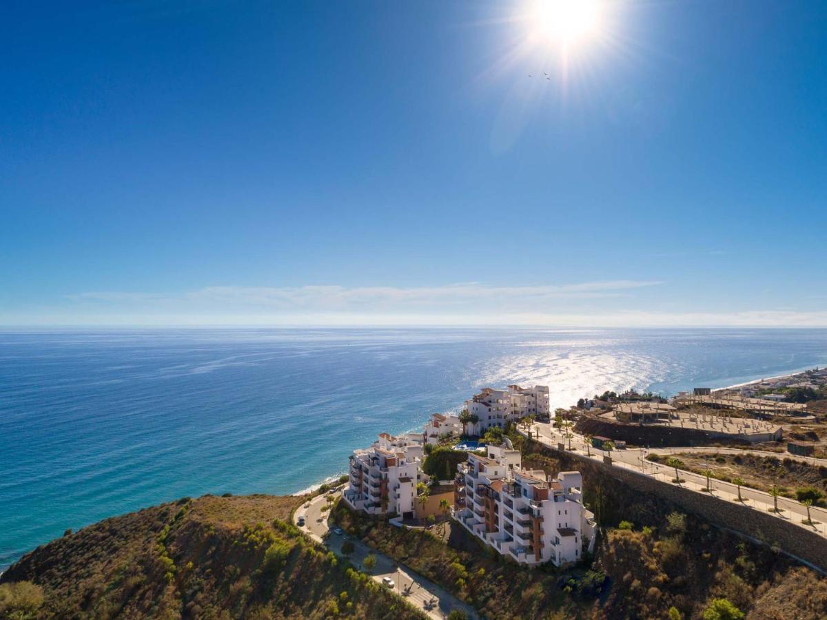 Precioso apartamento 1 dormitorio con vistas mar frontal Torrox Exterior foto