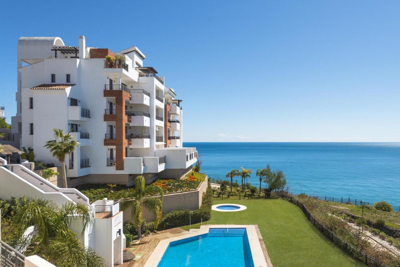 Precioso apartamento 1 dormitorio con vistas mar frontal Torrox Exterior foto