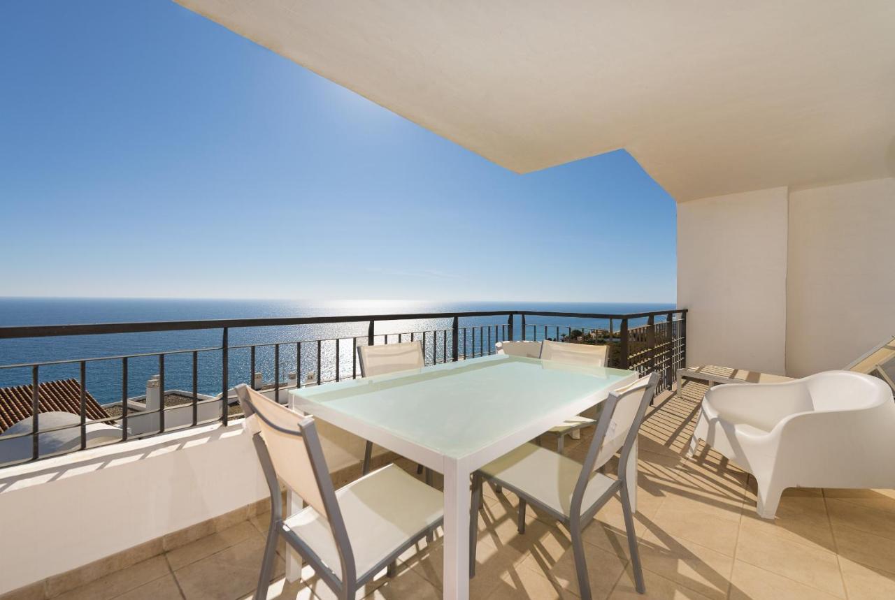 Precioso apartamento 1 dormitorio con vistas mar frontal Torrox Exterior foto
