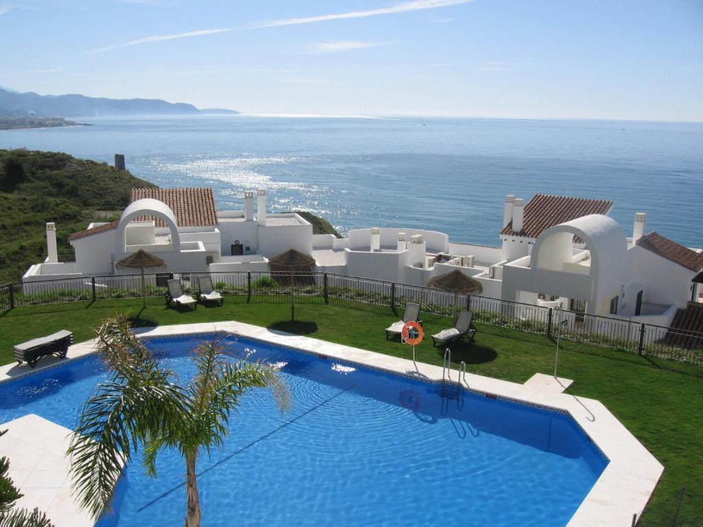 Precioso apartamento 1 dormitorio con vistas mar frontal Torrox Exterior foto